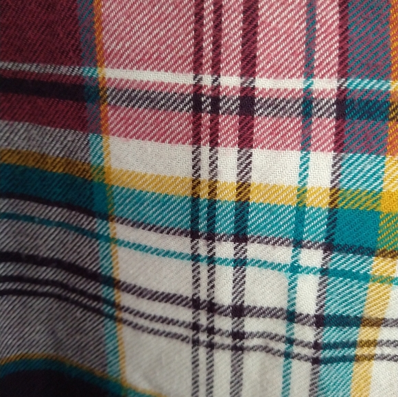 American Eagle Plaid Flannel Look Shirt - Picture 7 of 8
